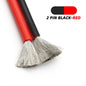 1~50m Heat-Resistant Silicone Wire AWG 30 26 24 22 20 18 16 14 12 10 8 Red Black Automotive Wiring Car Battery Copper Cable
