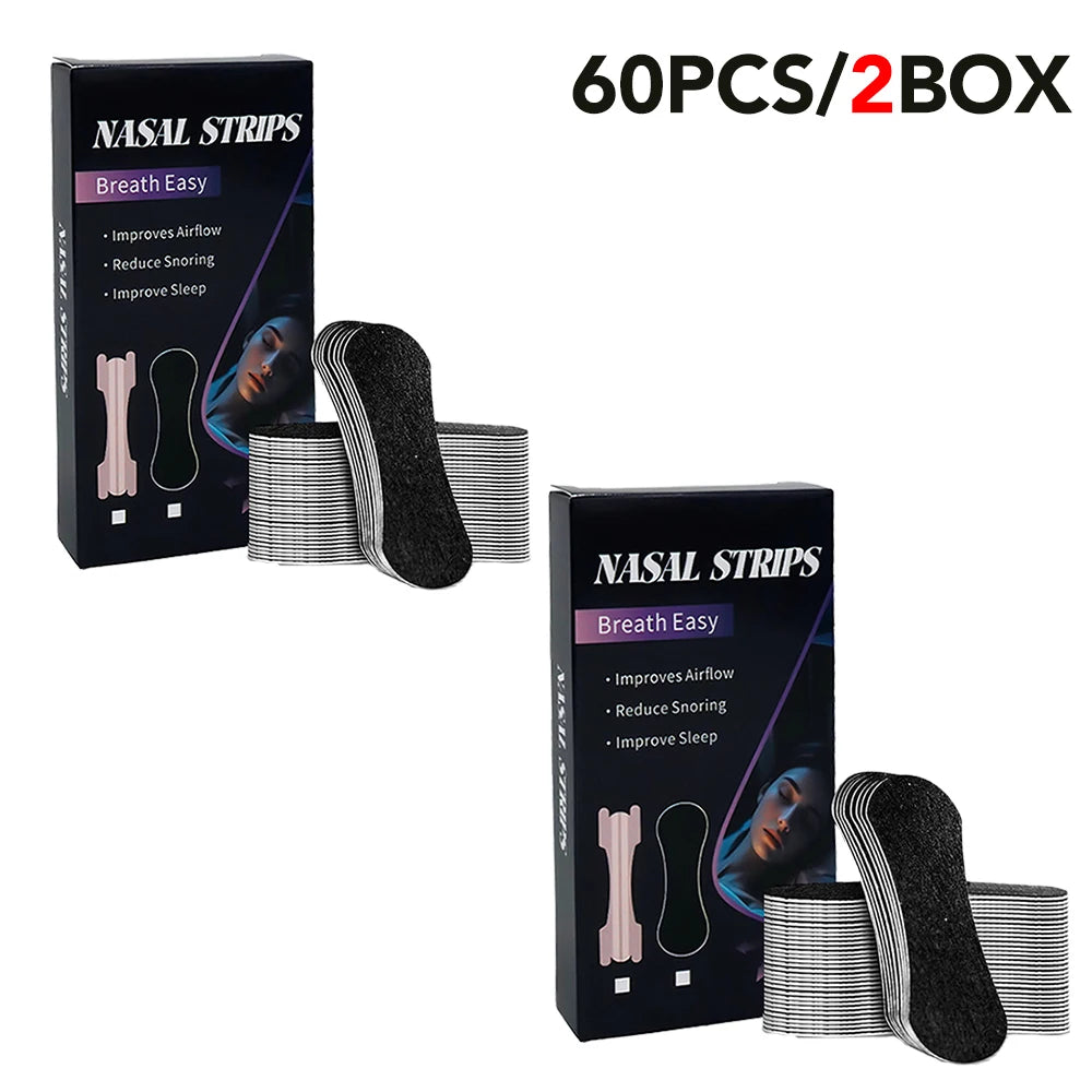 Nasal Strips for Snoring Nasal Patch Correction Physical Expansion Breathable Nasal Patch Better Sleep Anti-Snoring Nasal Strip