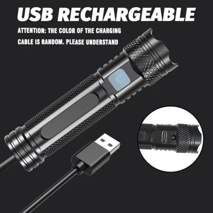 365nm UV Flashlight USB- C Rechargeable Life-grade Waterproof Ultraviolet Torch Light Handheld Mini 365nm Purple Light Wick