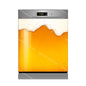 Water Splash Delicious Fruit Printed Dishwasher Sticker Wallpaper Kitchen Waterproof Dishwashing Cabinet Cover Decal Poster