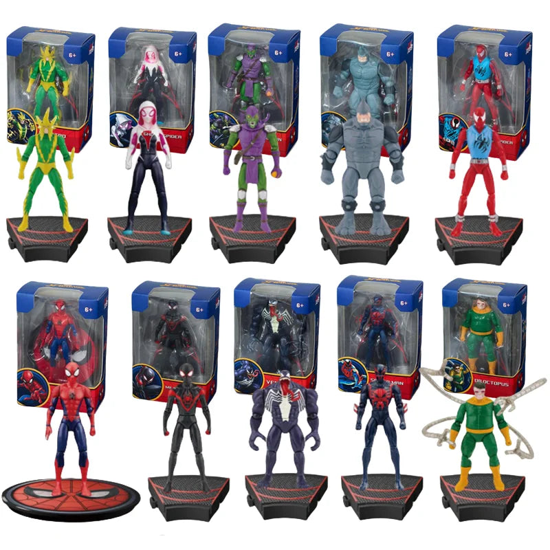 ZD Toy Spider-man BASE AGGREGATION GAMEPLAY ELECTRO GREEN GOBLIN Miles Morales Collection Infinity Saga Figure Toy