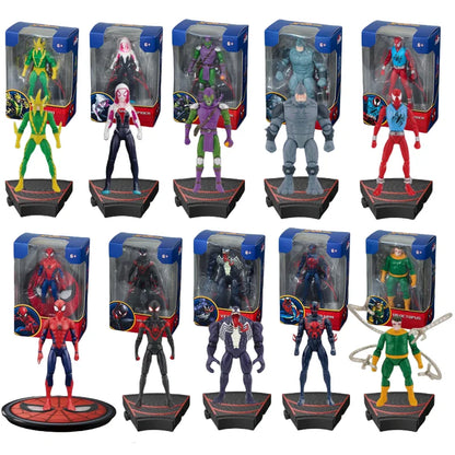 ZD Toy Spider-man BASE AGGREGATION GAMEPLAY ELECTRO GREEN GOBLIN Miles Morales Collection Infinity Saga Figure Toy
