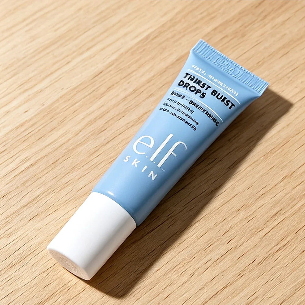 Elf Thirst Burst Drops, Brightening Moisture Gel Essence, Hydrating Pre-Makeup Primer, Nourishes Dry Skin for Smooth Base Makeup