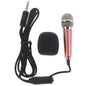 New 3.5mm Portable Stereo Studio Mic KTV Karaoke Mini Microphone For Smart Phone Laptop PC Desktop Handheld Audio Microphone