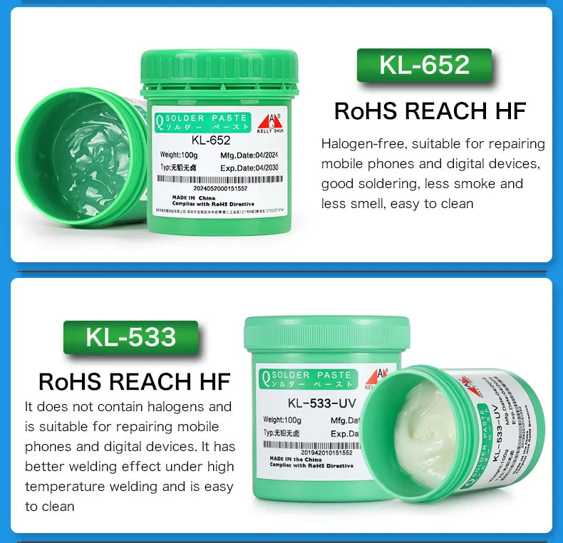 KELLYSHUN Soldering Flux for Welding SMD Desoldering Tin Soldering Paste, BGA Flux, No-Clean Soldering Oil