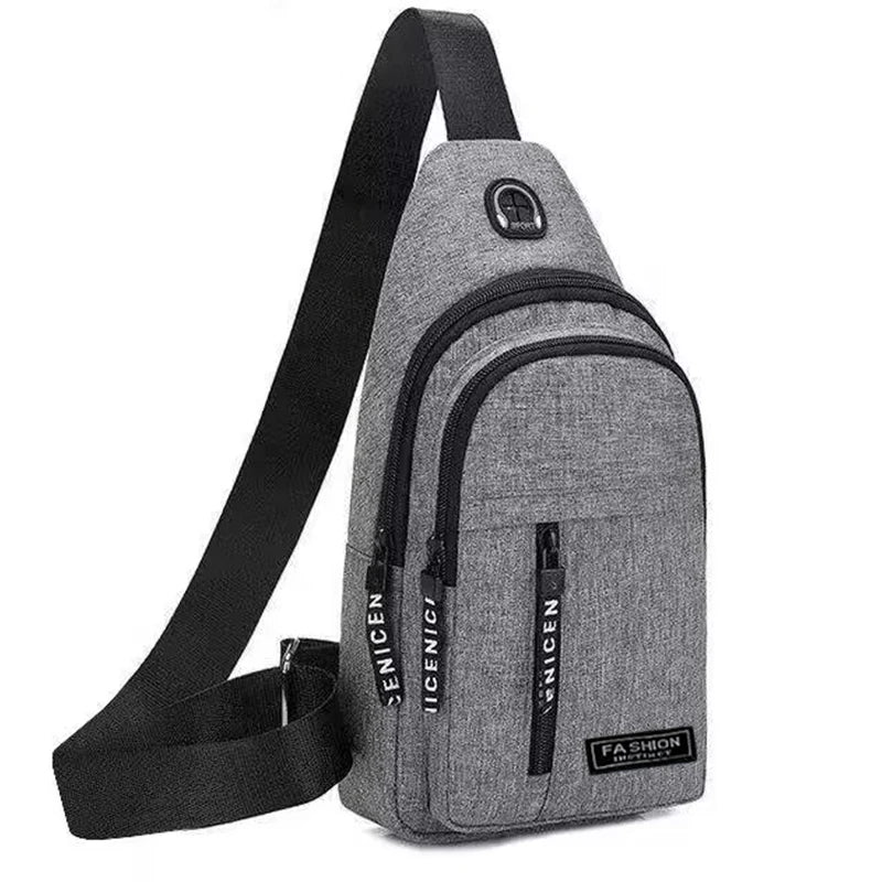 1 adjustable men's and women's crossbody bag sports chest bag, durable travel and hiking backpack chest bag