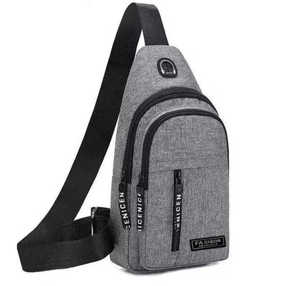 1 adjustable men's and women's crossbody bag sports chest bag, durable travel and hiking backpack chest bag