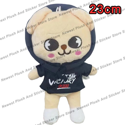 8pcs Skzoo Plush 25cm Kpop Cartoon Stuffed Animal Plushies Stray Kids Plush Doll Toys Kawaii JYP Adults KZ Fans Keychain  Gift