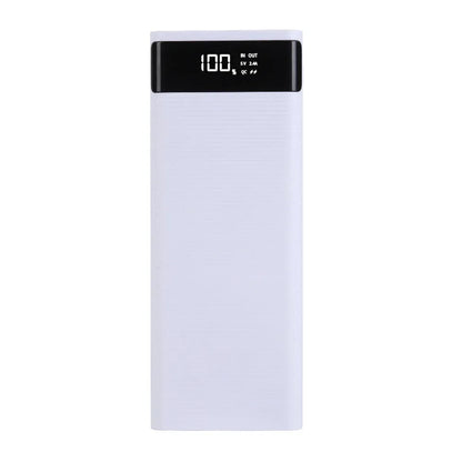 8X18650 Dual USB Power Bank Shell Micro USB Type C 5V 4.5A DIY Case Battery Charge Storage Box Super Fast Charge without Battery