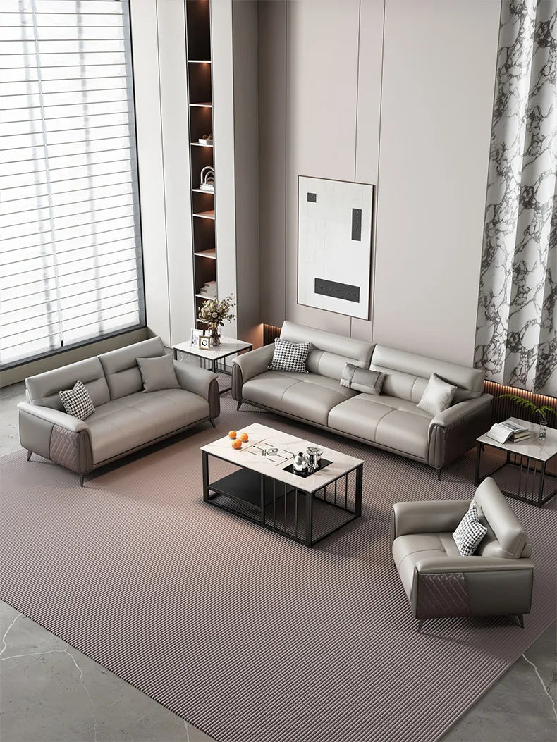 Office Sofa Business Reception Room Meeting Three Single Small Simple Modern Office Sofa Coffee Table Combination
