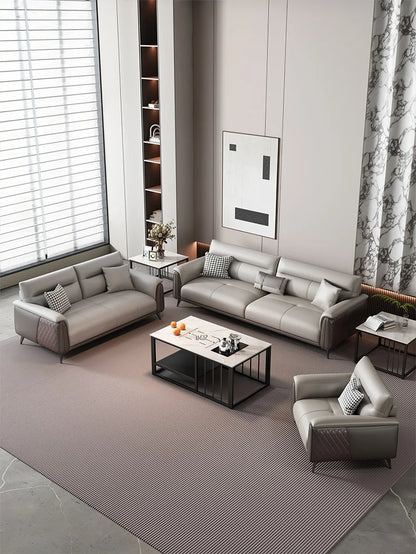 Office Sofa Business Reception Room Meeting Three Single Small Simple Modern Office Sofa Coffee Table Combination