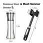 180ML Pepper Grinder Glass Spice Bottle Salt Pepper Mill Manual Spice Grinder Mill Household Kitchen Gadgets