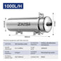 ZILISI Whole House High Flow Water Purifier System,1000L-10000L Stainless Mineral Water Filter, Reusable PVDF Lasts Exceed 5 Yea