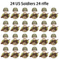 WWII Infantry Military Soldier War National Army Mini Gun armament Models Building Blocks Building Blocks Toys for Kids