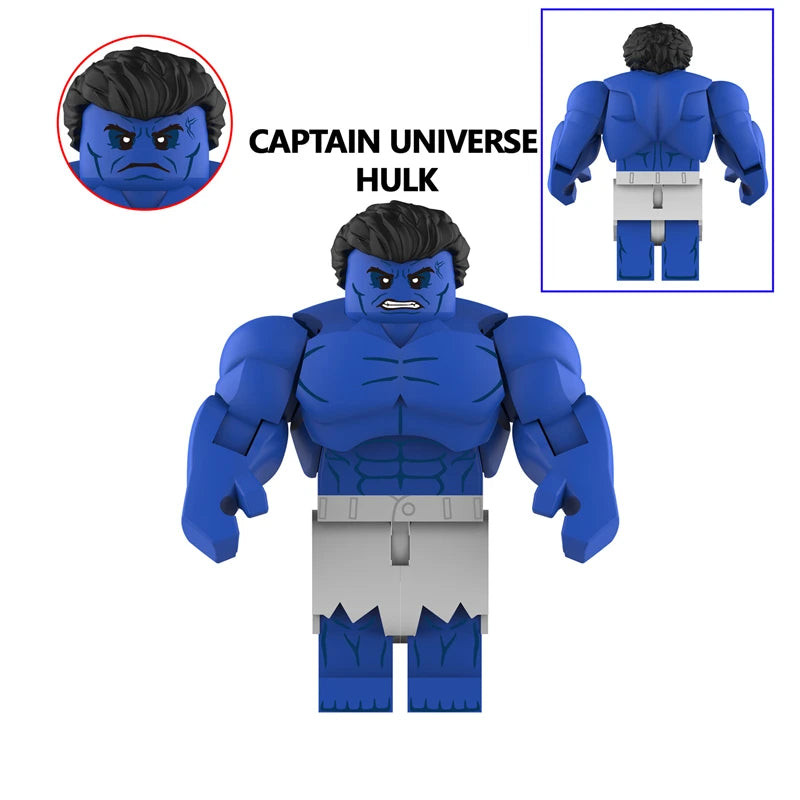 7.5CM Big Size Movable Figure Hulk Lizard Rhino Thing Colossus Hulkbusters Infinity War Model Building Blocks Toys Action Bricks
