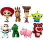8Pcs Lot Anime Toy Story Mini Action Figure 4.5cm Buzz Lightyear Woody Ornaments Desktop Ornaments Children Toys Holiday Gifts