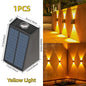 LED Solar Lights Outdoor Solar Powered Wall Lamp Waterproof Outdoor Garden Decorations Sunlight for Street Balcony Villa Lamp
