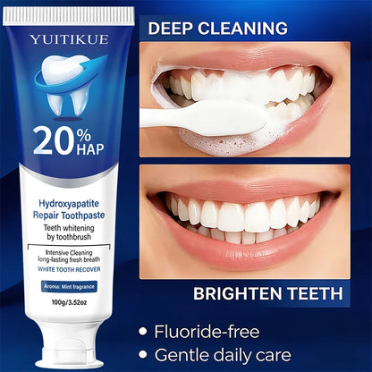 20% Hydroxyapatite Protects Gum Health, Removes Dental Plaque and Stains, Freshens Breath, Deeply Cleans, and Brightens Teeth