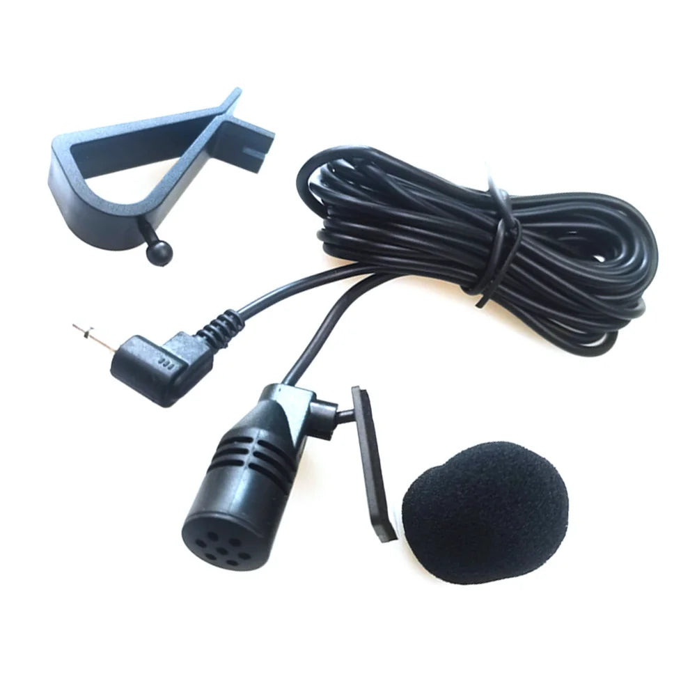 3.5mm Clip Jack Plug Mic Car Audio Microphone Stereo Mini Wired External Microphone For Auto DVD Radio 3m Long Professionals