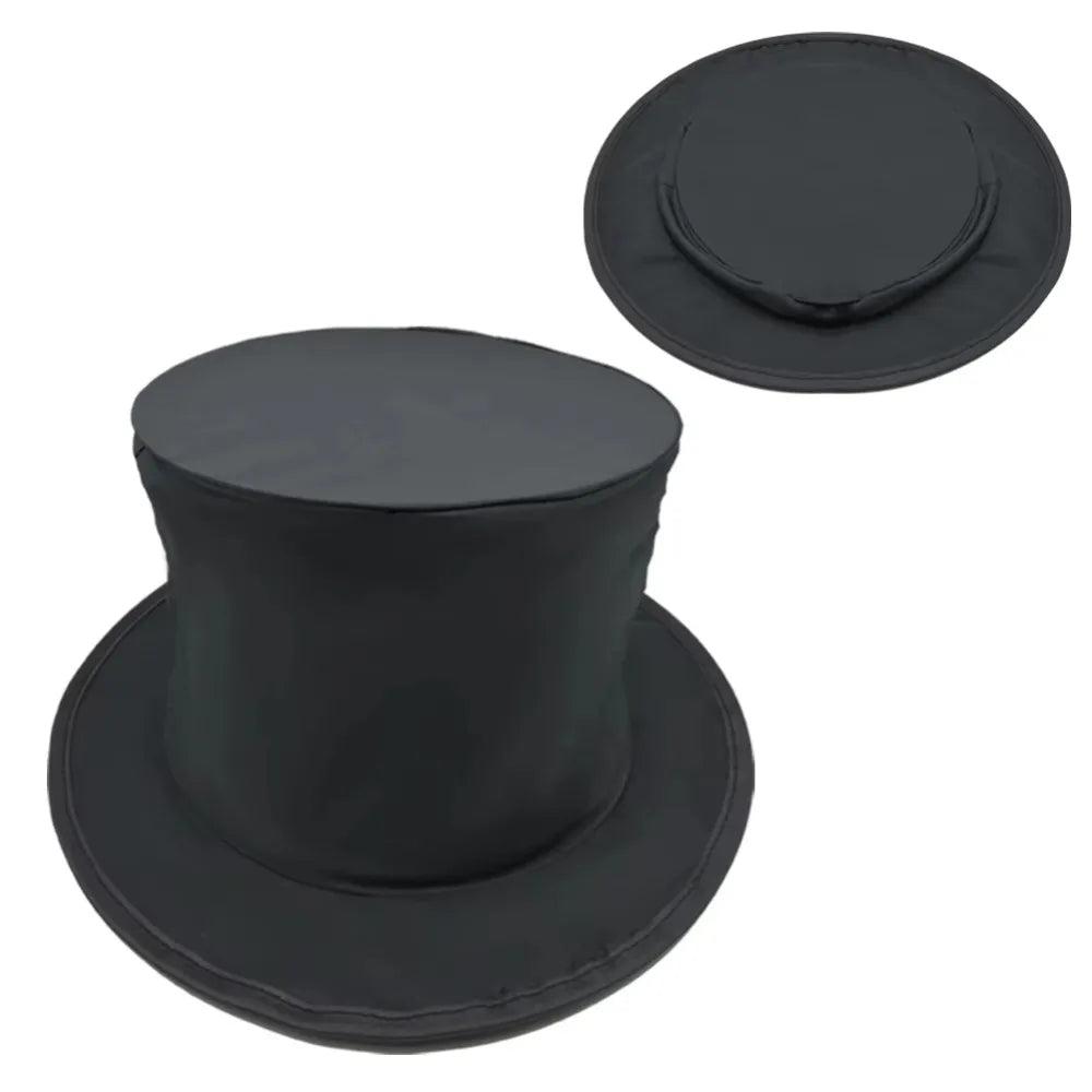 Collapsible Folding Magic Hat Magic Props Anything Appears Hat Magic Tricks Performance Black Magician Hat Props Talent Shows