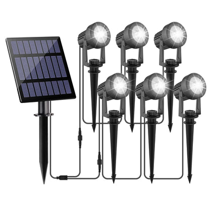 1/2/4/6 LEDS Solar Spotlight Outdoor Garden Wall Lamp for Tree Street Decor IP65 Waterproof LED Landscape Countyard Solar Light
