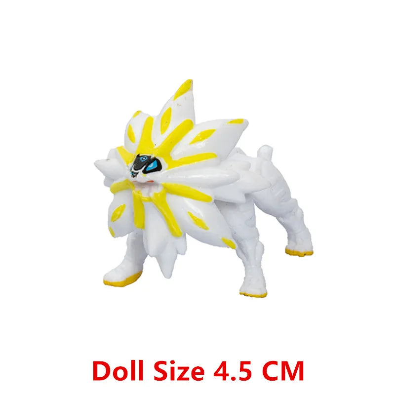 Pokemon Anime Action Figure Set - Pikachu Sun Elf Eevee Gengar Monsters Cartoon Model Toys Gift for Bulk Purchase