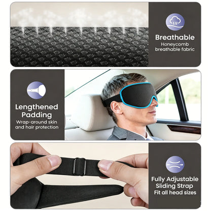 Eye Mask for Sleep Eye Sleeping Masks for Women and Men 3D Weighted Eye Cover Sleeping Mask Blackout Blindfold of Eyemask