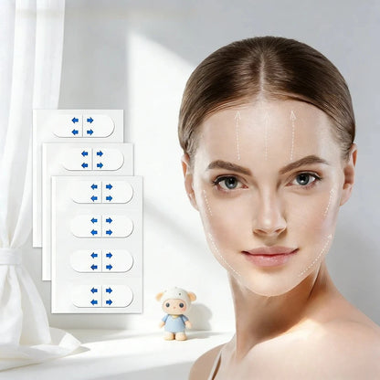 Wholesale 80pcs Invisible V Face Lifting Patches Facial Slimming Firming Stickers for Forehead Neck & Chin Beauty Health NALSYAO