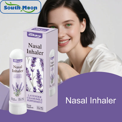 Lavender Chamomile Peppermint Nasal Inhaler Refreshing Breathing Support Sleep Aid Focus Boost Portable Daily Use