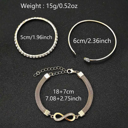 4PCS Fashion Women's Watch Set Trendy Luxury Simple Roman Numerals Scale Round Dial Quartz Watch Bracelet Set Perfect Gift
