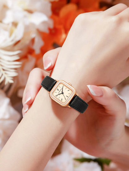 Seven sets of women's watches Fashion leather strap watches for women square ,round watch for women quartz watch for women watch