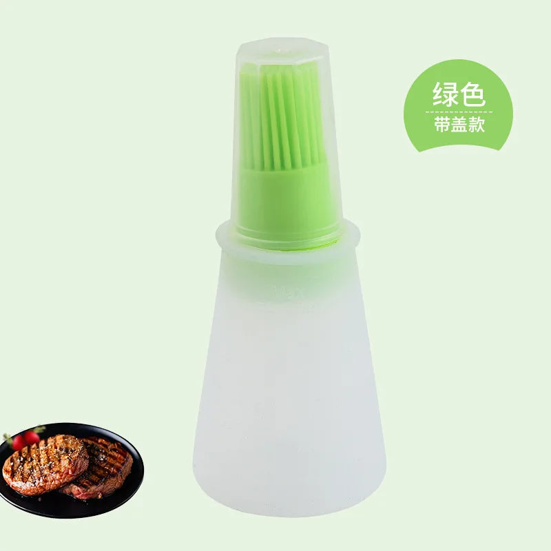Kitchen Silicone Oil Bottle Oil Brush Baking Barbecue Grill Oil Brush Dispenser Pastry Steak Oil Brushes Kitchen Baking BBQ Tool