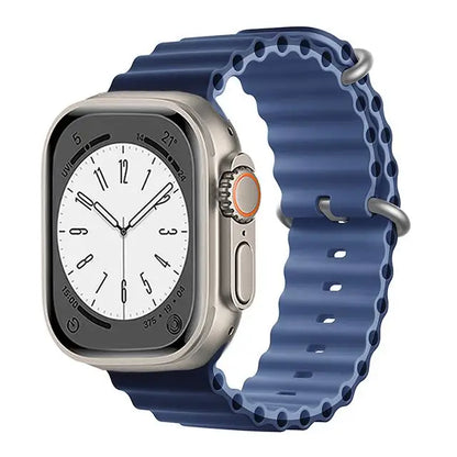 Ocean Strap for apple watch Band 44mm 40mm 45mm 41mm 49mm 46mm silicone correas bracelet iWatch series 7 5 6 3 se 8 Ultra 2 9 10