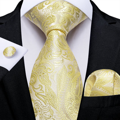 Black And Silver Paisley Floral Men's Ties Gray Blue Pink Wedding Accessories Neck Tie Set Handkerchief Cufflinks Gift For Men