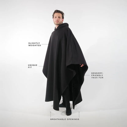 Eden Hoodie Unisex Oversized Hoodie Cloak light weight Super Warm Ultra-Soft Faux Fur Liner Winter Cloth Gift for Christmas