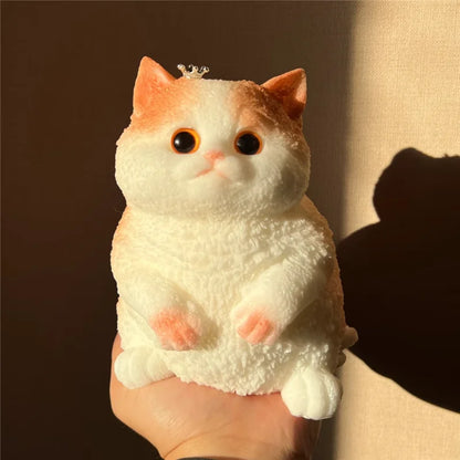 Cute Kawaii Cat Squishy Soft Silicone Stress Relief Squeeze Toy Anxiety Relief Desk Buddy Gift for Kids Adults Desk Decor Gift