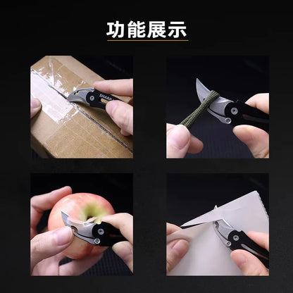 Mini Folding Knife, Key Blade, Sharp Necklace Knife, Camping Portable Pocket Knife, Portable EDC Tool Knife