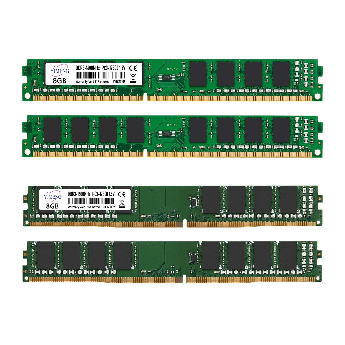 DDR3 2GB 4GB 8GB Desktop Memoria Ram PC3 1.5V 1066 1333 1600 1866Mhz Non-ECC Unbuffered 8500 10600 12800 204Pin DIMM Memory Ram