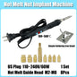 Heat Set Insert Nut Press Tool Brass Soldering Iron Tip Thread Injection Embedded Nuts and Stainless Steel Hex Socket Screw Kit