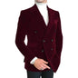 Italian Style Men Suit Jacket Slim Fit 1 Piece Peak Lapel Velvet Smoking Male Fashion Blazer Double Breasted Wedding Suit