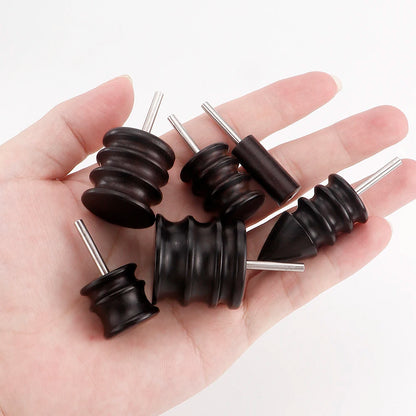Leather Burnished Bits for Rotary Burnisher Tools PU Leather Burnishing Tool Tips for Clean Edges of DIY Leather Crafts Projects