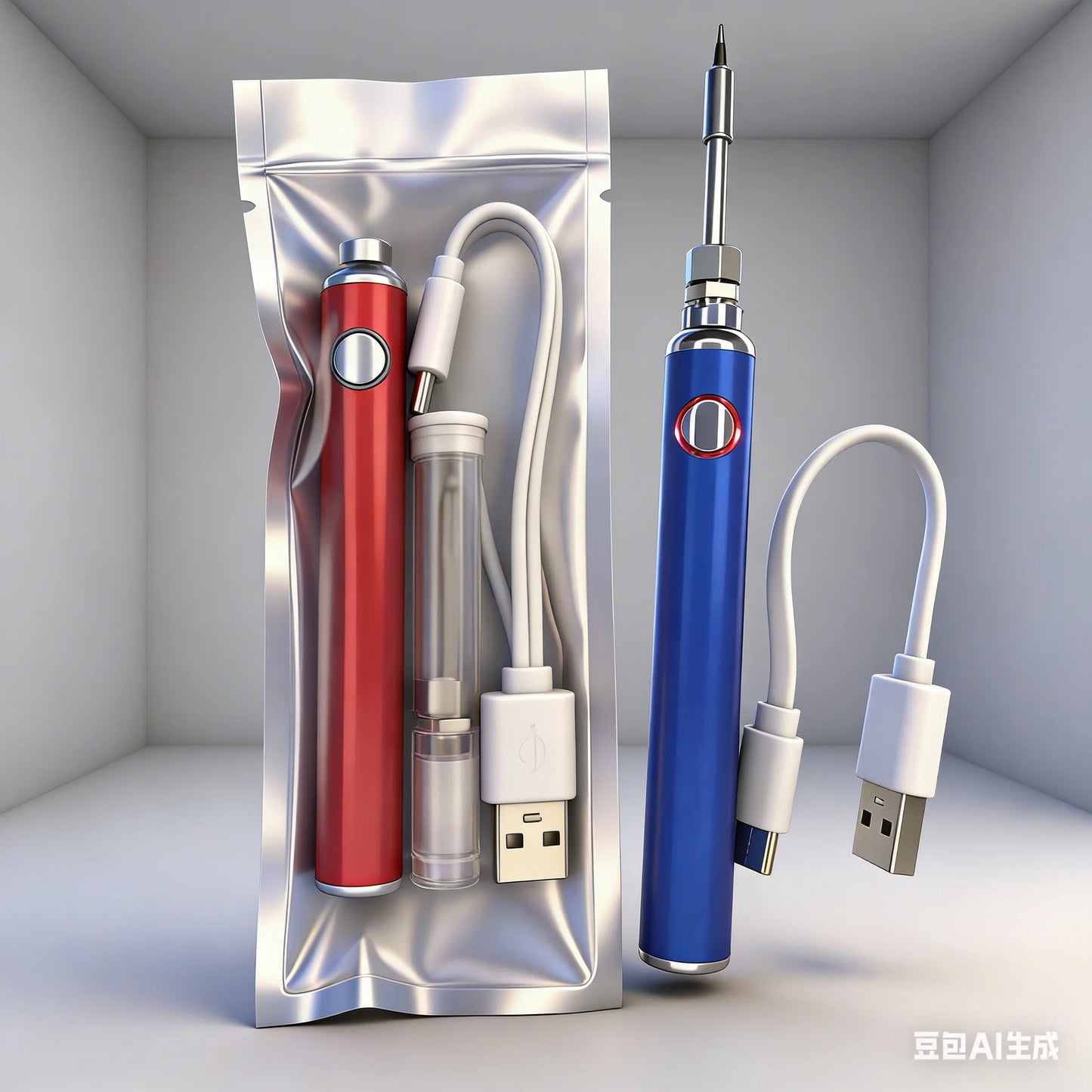 DIY 1-5pcs Type-c Bottom charging Tiny lectric Soldering Iron 650mAh Battery 510 Thread Connection Heat Pen Welding Solder Iron