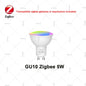 Zigbee Smart Bulb RGBCW E27 E14 GU10 LED Lamps Voice Control via Alexa Echo Yandex Alice,Zigbee 3.0 Hub Required for Zigbee2MQTT