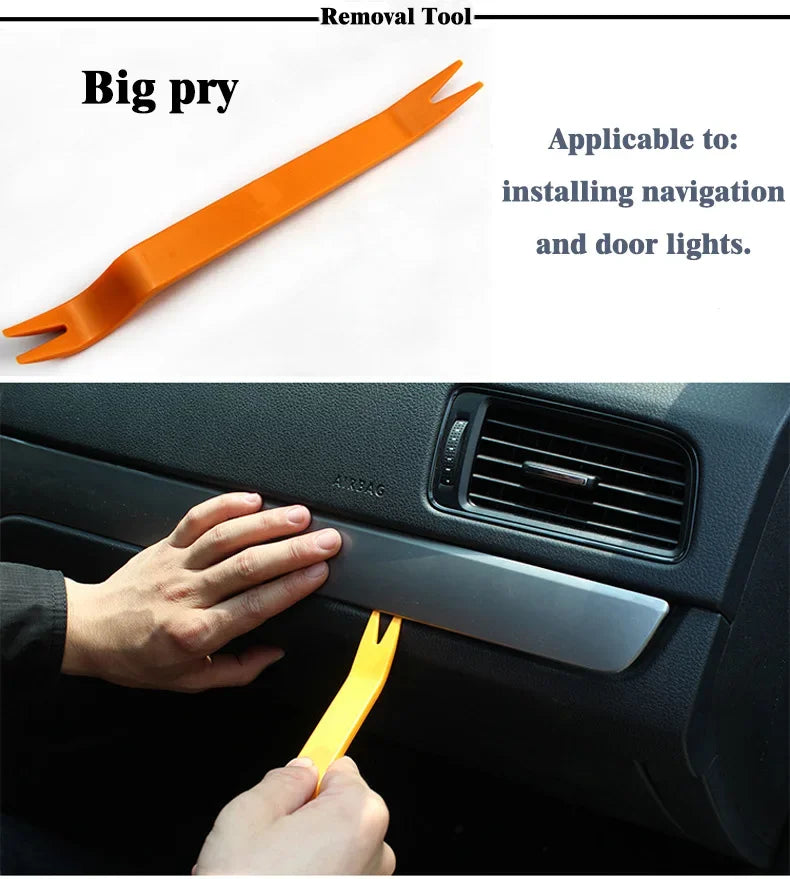 Auto Interior Trim Removal Tool Set Plastic Pry Bar Door Panel Interior Clip Rocker Crowbar for Car Audio Disassembly