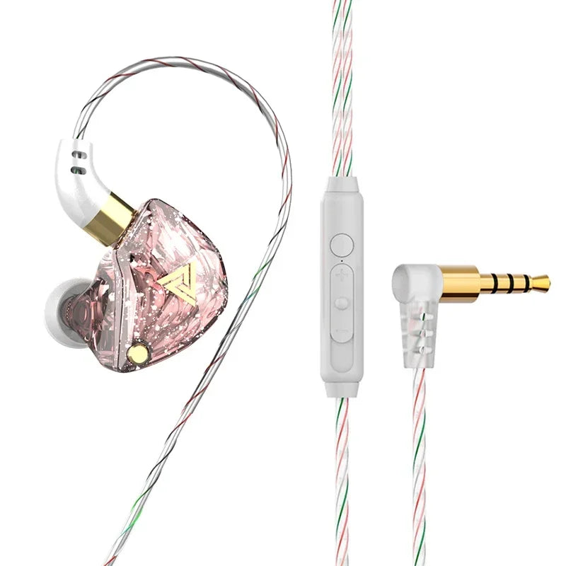 QKZ CK5 FiLe Wired Earphone Professional Gaming And Sports Noise Cancelling Headphones with Microphone HiFi Music Earphone