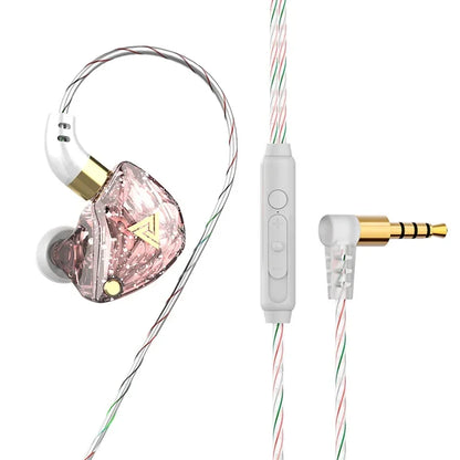 QKZ CK5 FiLe Wired Earphone Professional Gaming And Sports Noise Cancelling Headphones with Microphone HiFi Music Earphone