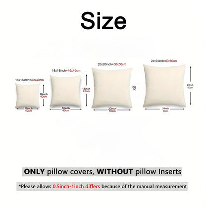 4 PCS Outdoor pillow cover  Coastal Boho Outdoor Throw Pillow Covers , Very suitable for decorating balconies and courtyards.