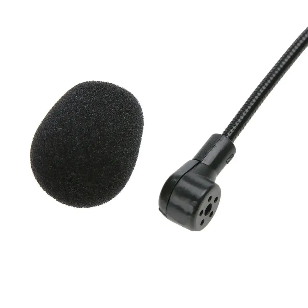 New Portable Wired Microphone 3.5mm Plug Flexible Headset Microphone Video Recording Head-mounted Speech Headset Mic