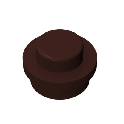 100PCS PLATE 1X1 ROUND Compatible With 4073 Round & Angles MOC Self-Locking Bricks Building Blocks Toys Accessories