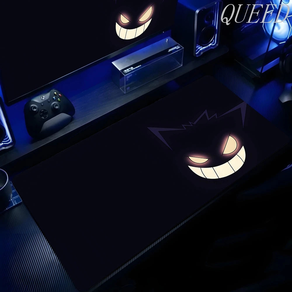 Laptop Black Gaming Accessories Mouse Pad Keyboard Non-slip Rug PC Japan Anime P-pokemon Gengar Mousepad Gamer Keyboard Carpet